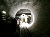 Besichtigung des Tunnels